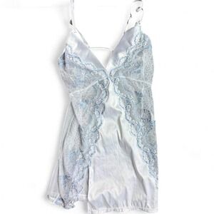 Dainty Fairycore Lace Sheer Slip CottageCore SoftGirl Romantic Dress Ethereal
